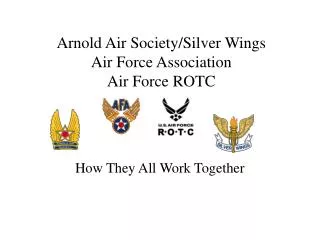 Arnold Air Society/Silver Wings Air Force Association Air Force ROTC