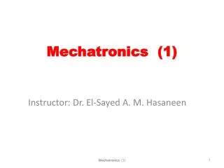 Mechatronics (1)