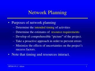 Network Planning