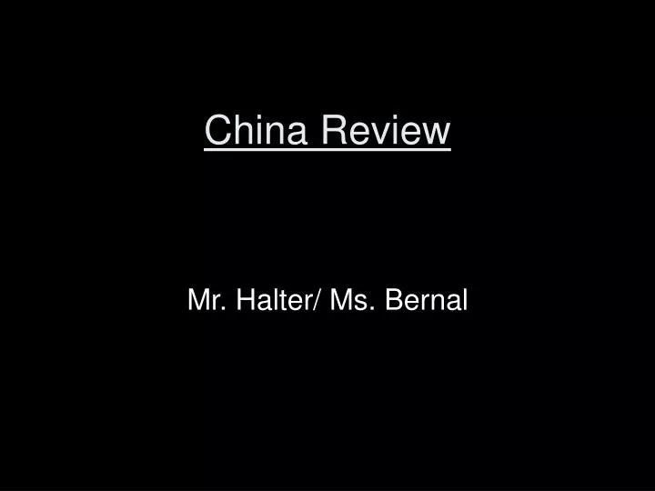 china review