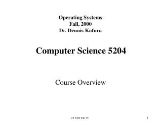 Computer Science 5204