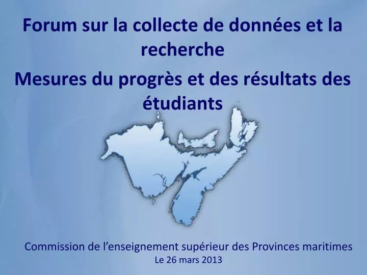 forum sur la collecte de donn es et la recherche mesures du progr s et des r sultats des tudiants