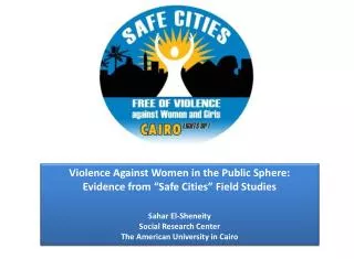 Violence Against Women in the Public Sphere: Evidence from “Safe Cities” Field Studies
