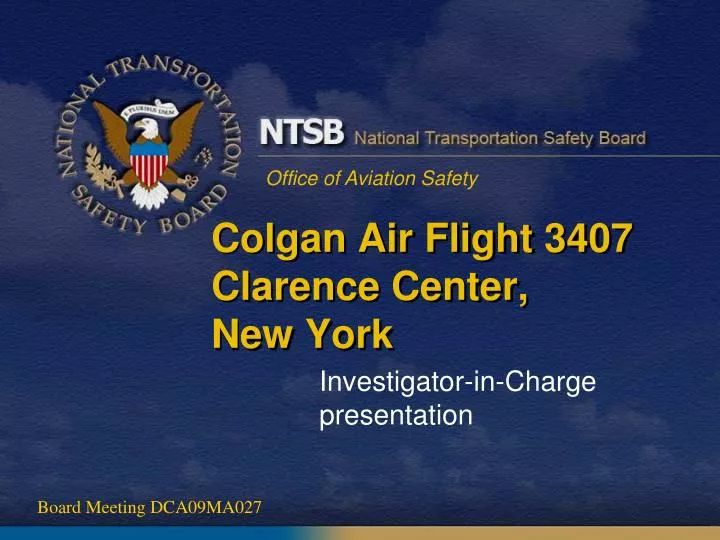 colgan air flight 3407 clarence center new york