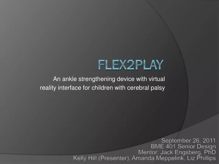 an ankle strengthening device with virtual reality interface for children with cerebral palsy