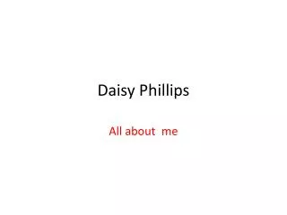 Daisy Phillips