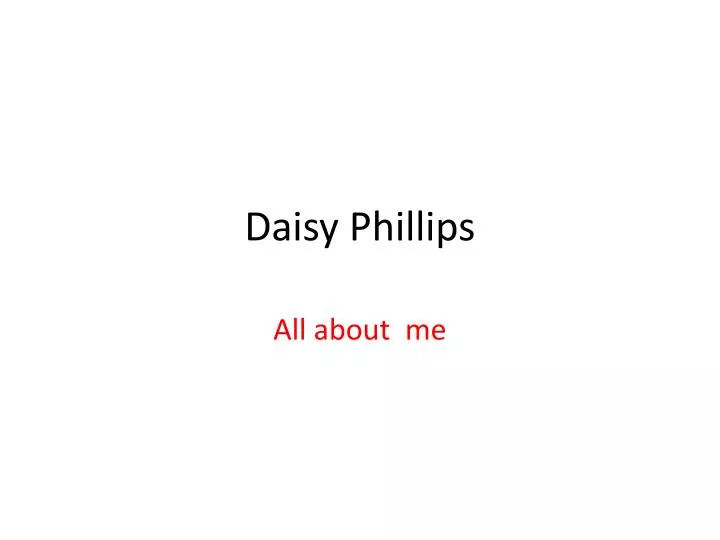 daisy phillips