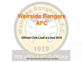 Weirside Rangers AFC