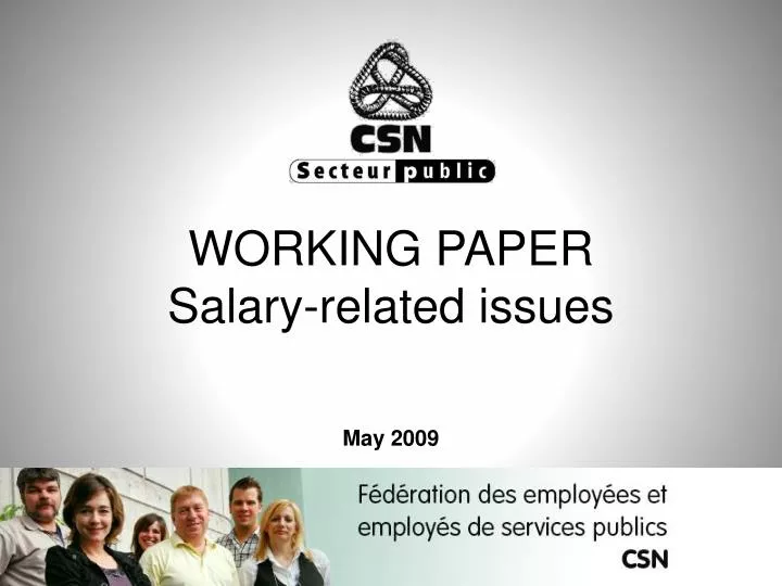 working paper salary related issues may 2009