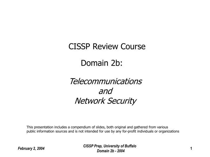 cissp review course domain 2b