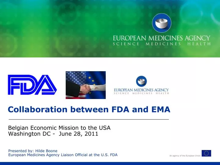 collaboration between fda and ema