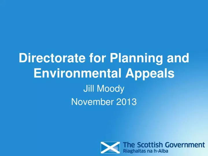directorate for planning and environmental appeals