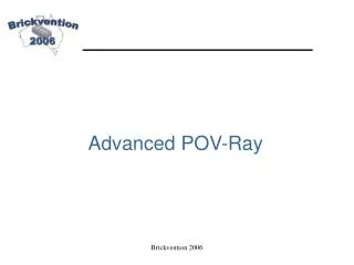 Advanced POV-Ray
