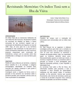 revisitando mem rias os ndios tux sem a ilha da vi va