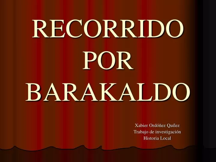 recorrido por barakaldo