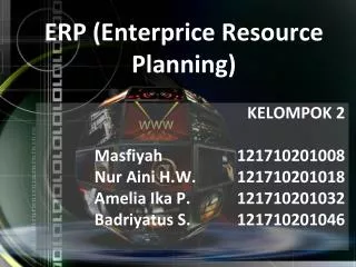 ERP (Enterprice Resource Planning)