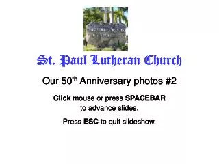 St. Paul Lutheran Church