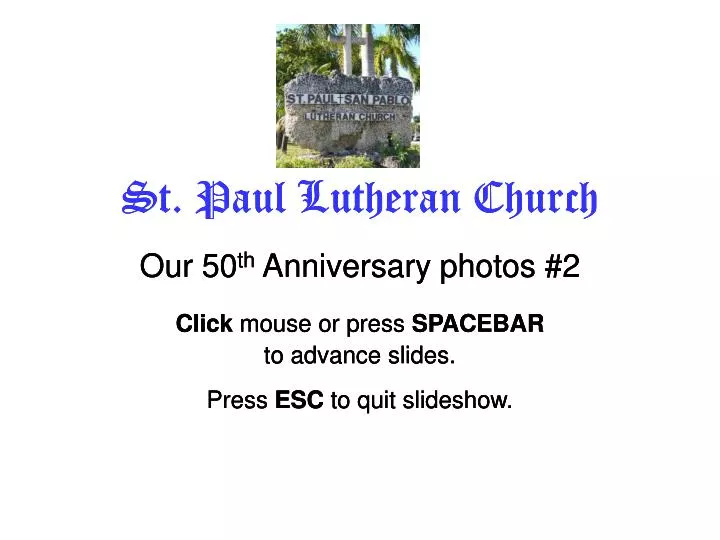 st paul lutheran church