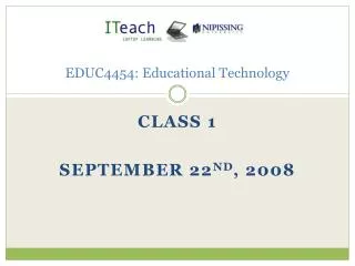 EDUC4454: Educational Technology