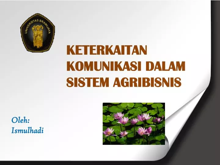 keterkaitan komunikasi dalam sistem agribisnis