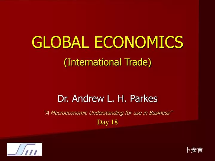 global economics international trade