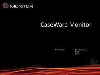 CaseWare Monitor