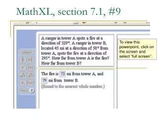 MathXL, section 7.1, #9