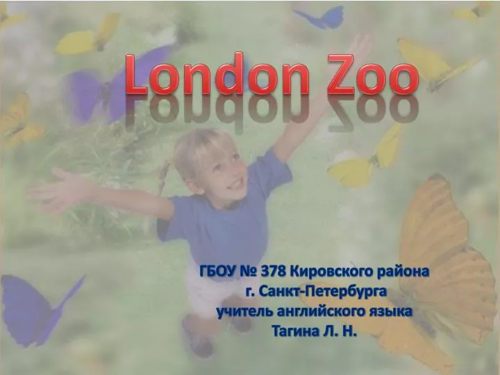 london zoo presentation