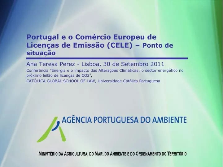 portugal e o com rcio europeu de licen as de emiss o cele ponto de situa o