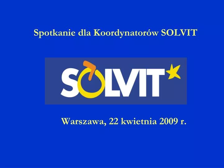 warszawa 22 kwietnia 2009 r