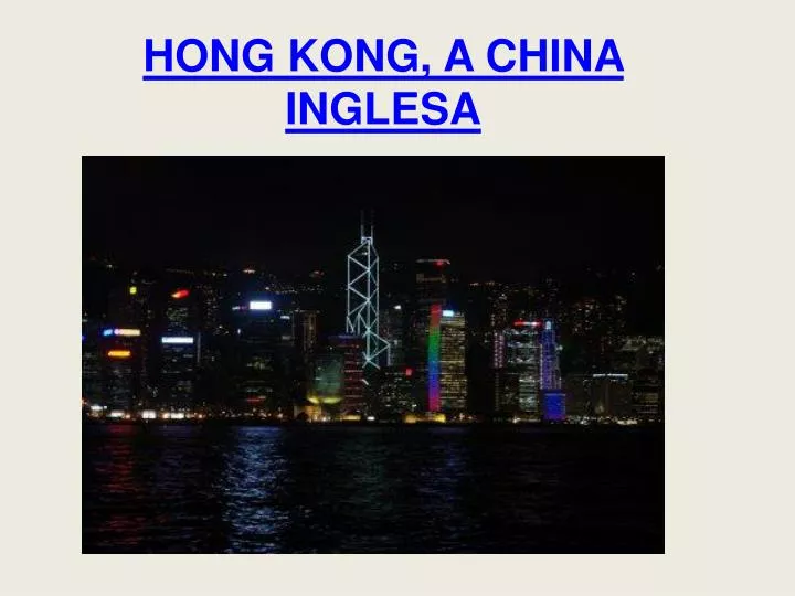 hong kong a china inglesa