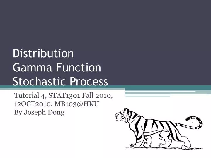 distribution gamma function stochastic process