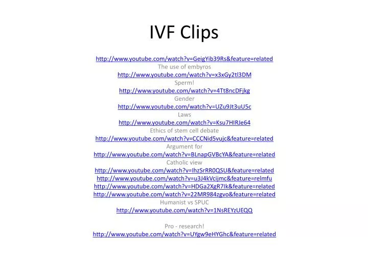 ivf clips