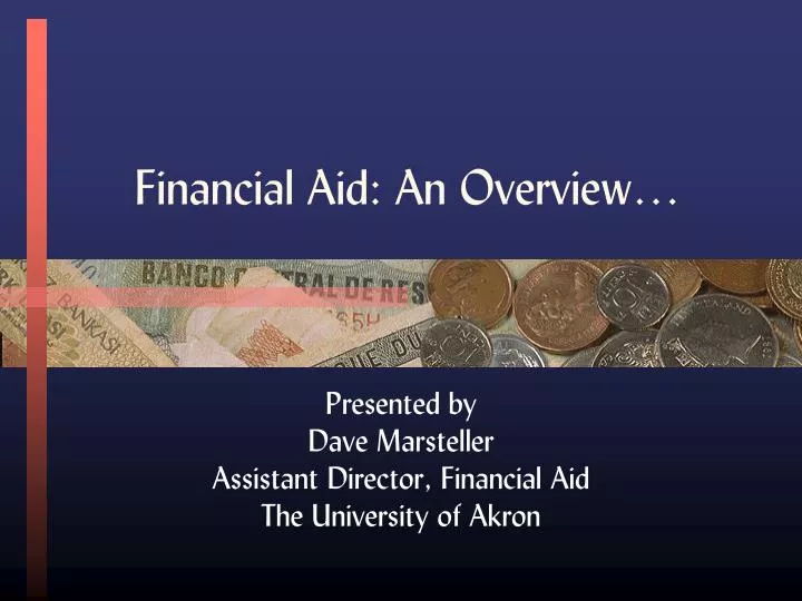 financial aid an overview