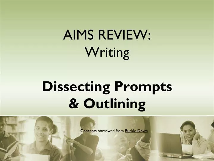aims review writing dissecting prompts outlining
