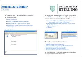 Student Java Editor