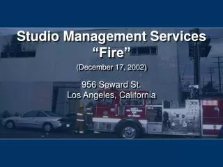 Studio Management Services “Fire”