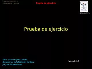 prueba de ejercicio