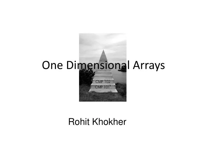 one dimensional arrays