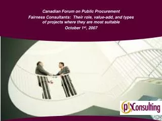 Canadian Forum on Public Procurement