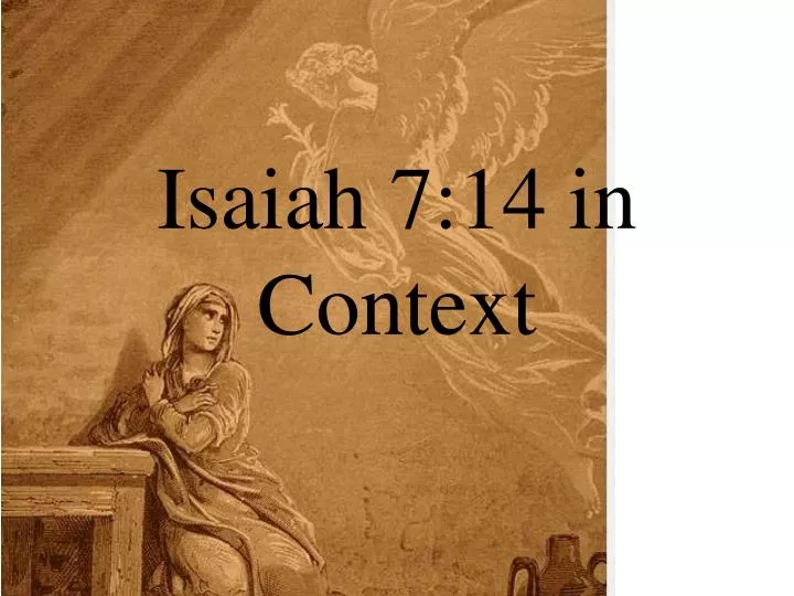isaiah 7 14 in context
