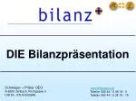 DIE Bilanzpräsentation - slide 1