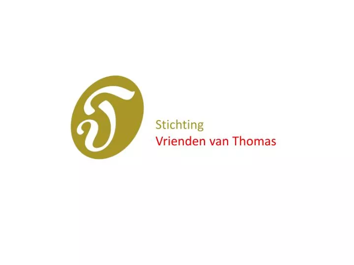 stichting vrienden van thomas