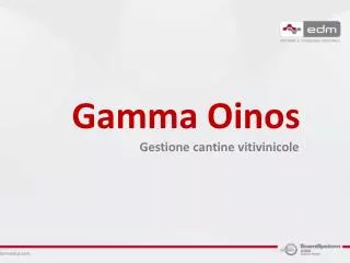 Gamma Oinos Gestione cantine vitivinicole