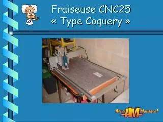 fraiseuse cnc25 type coquery