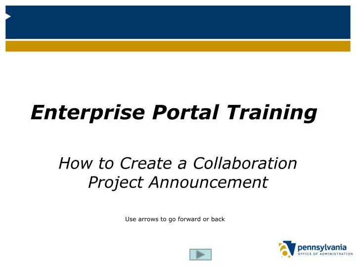 enterprise portal training