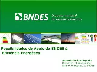 Possibilidades de Apoio do BNDES à Eficiência Energética