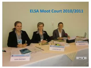 ELSA Moot Court 2010/2011