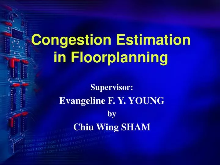 congestion estimation in floorplanning