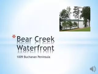 Bear Creek Waterfront